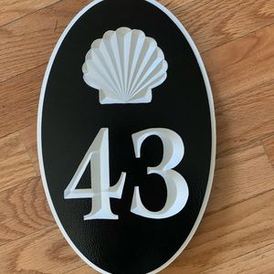 Brand New “43” house sign